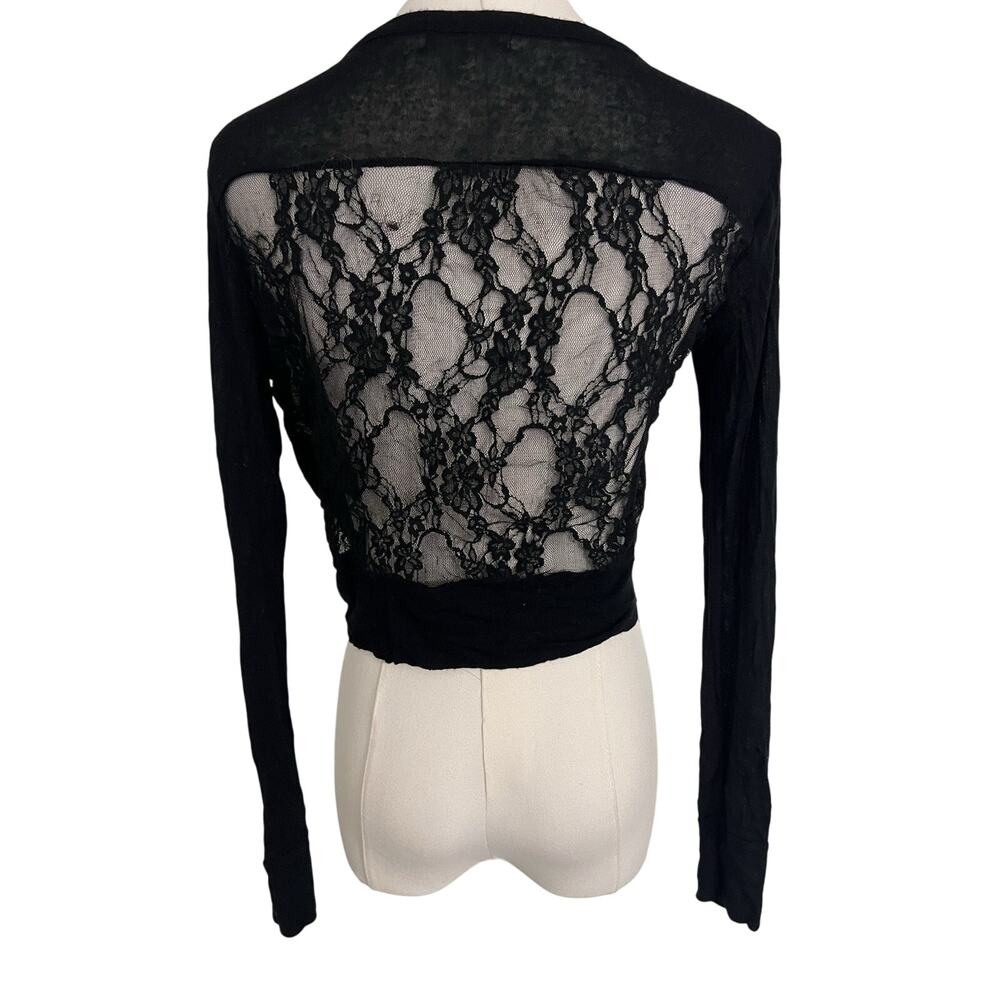 Monteau Lace Mini Cardigan Size Medium‎ Dark Romance Vamp Whimsigoth